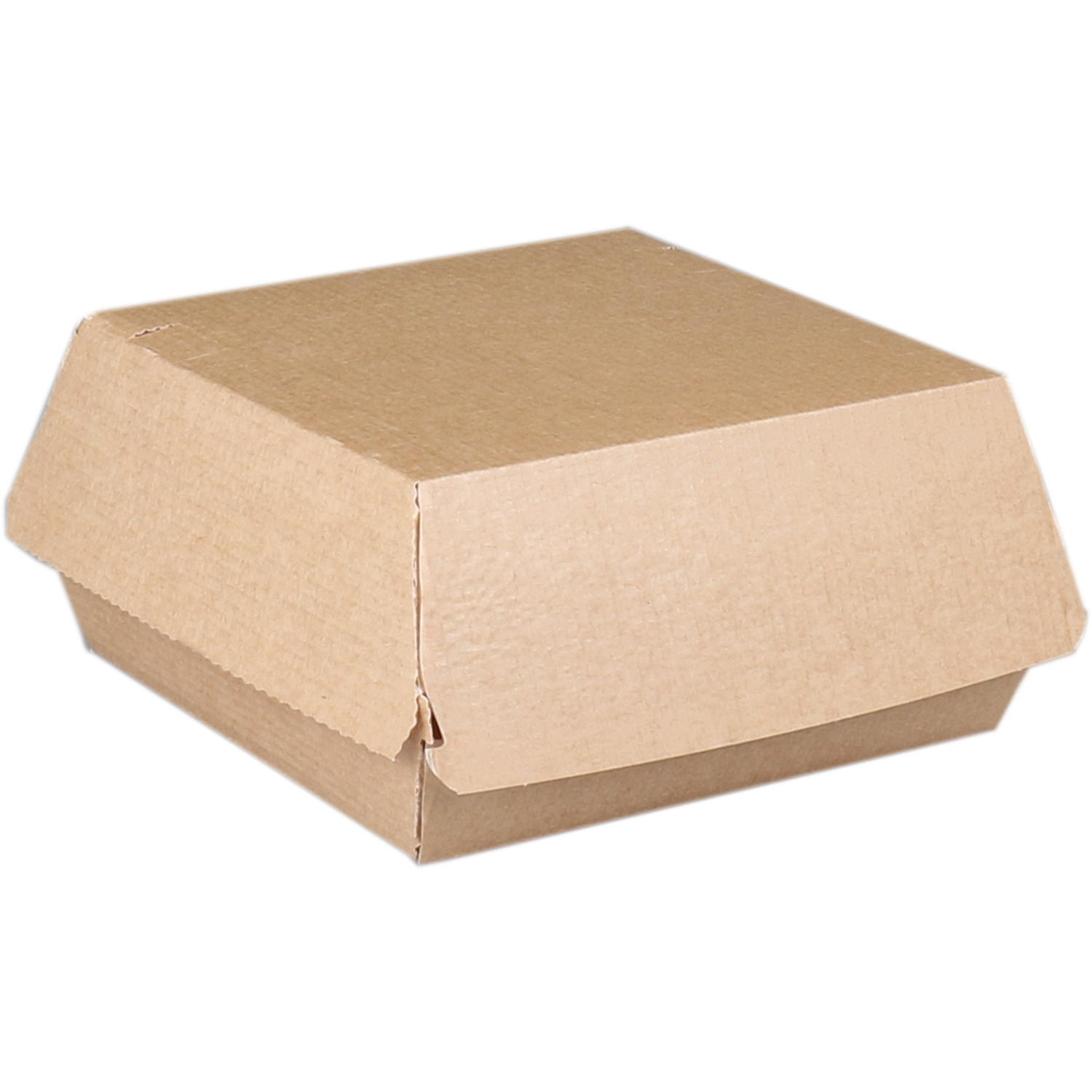 Container, Ersatz paper, hamburgerbox, 115x115x65mm, brown  1