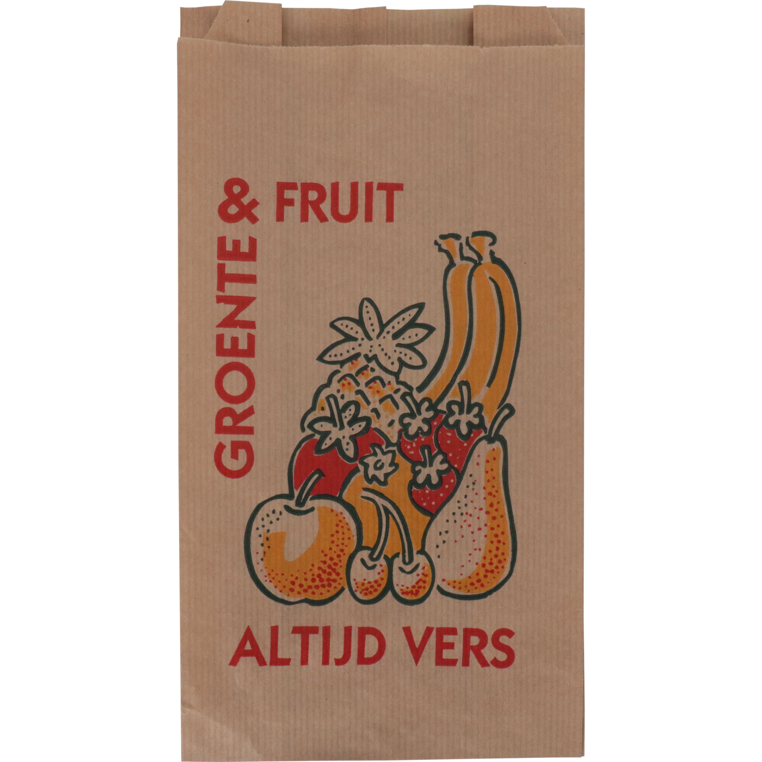 Bag, Fruitzak, Paper, Nr. 1, 14/ 8x25.5cm, Always fresh, brown  1