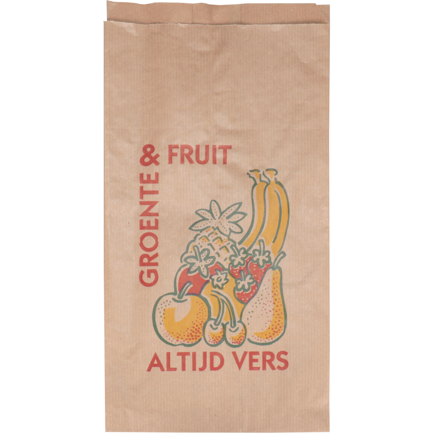 Bag, Fruitzak, Paper, Nr. 2, 16/ 10x30.5cm, Always fresh, brown  1
