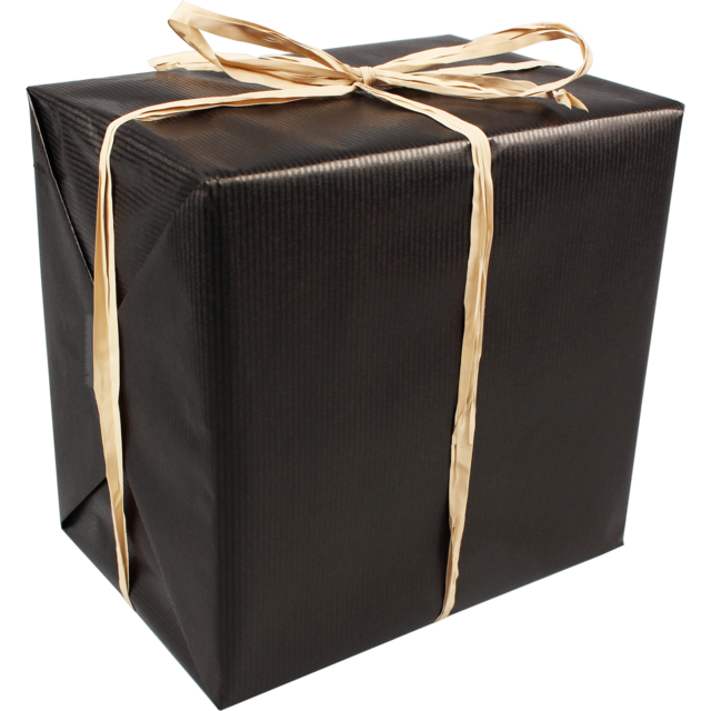 Papier cadeau, 50cm, 250m, noir (348965), Neutraal
