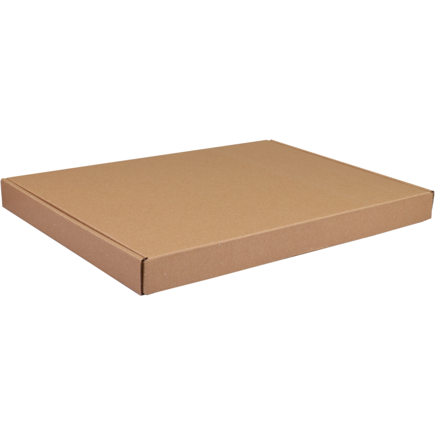  Fits through letterbox - box, A4+, corrugated cardboard, 345x255x27mm, with flap, brown  1