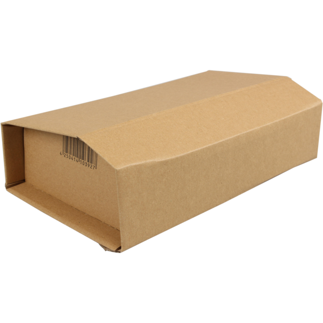 SendProof® Book packaging, corrugated cardboard, 249x165x60mm, brown  1
