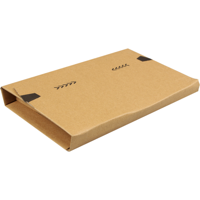 SendProof® Book packaging, corrugated cardboard, 217x155x60mm, brown  1