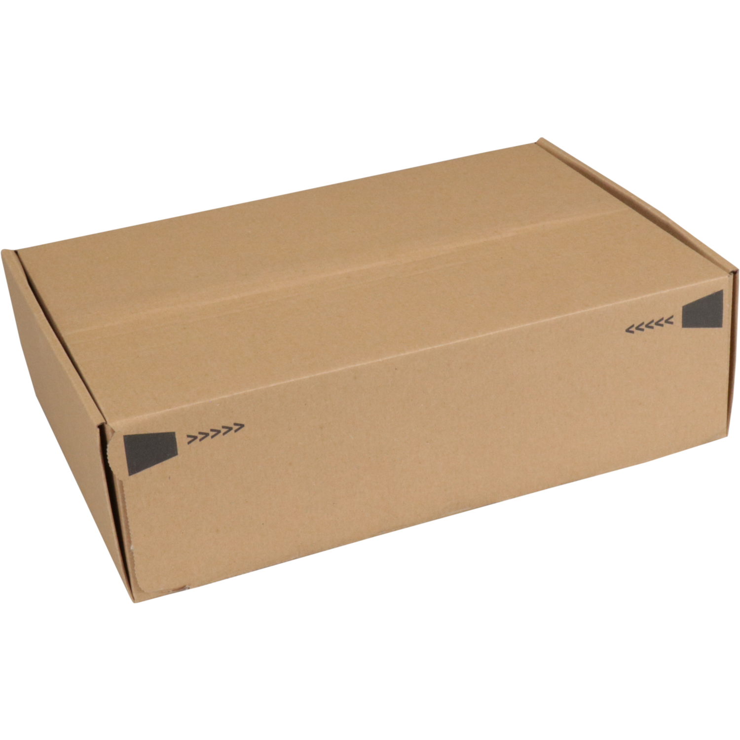 SendProof® Postpakketdoos, golfkarton, 305x210x91mm, bruin 1