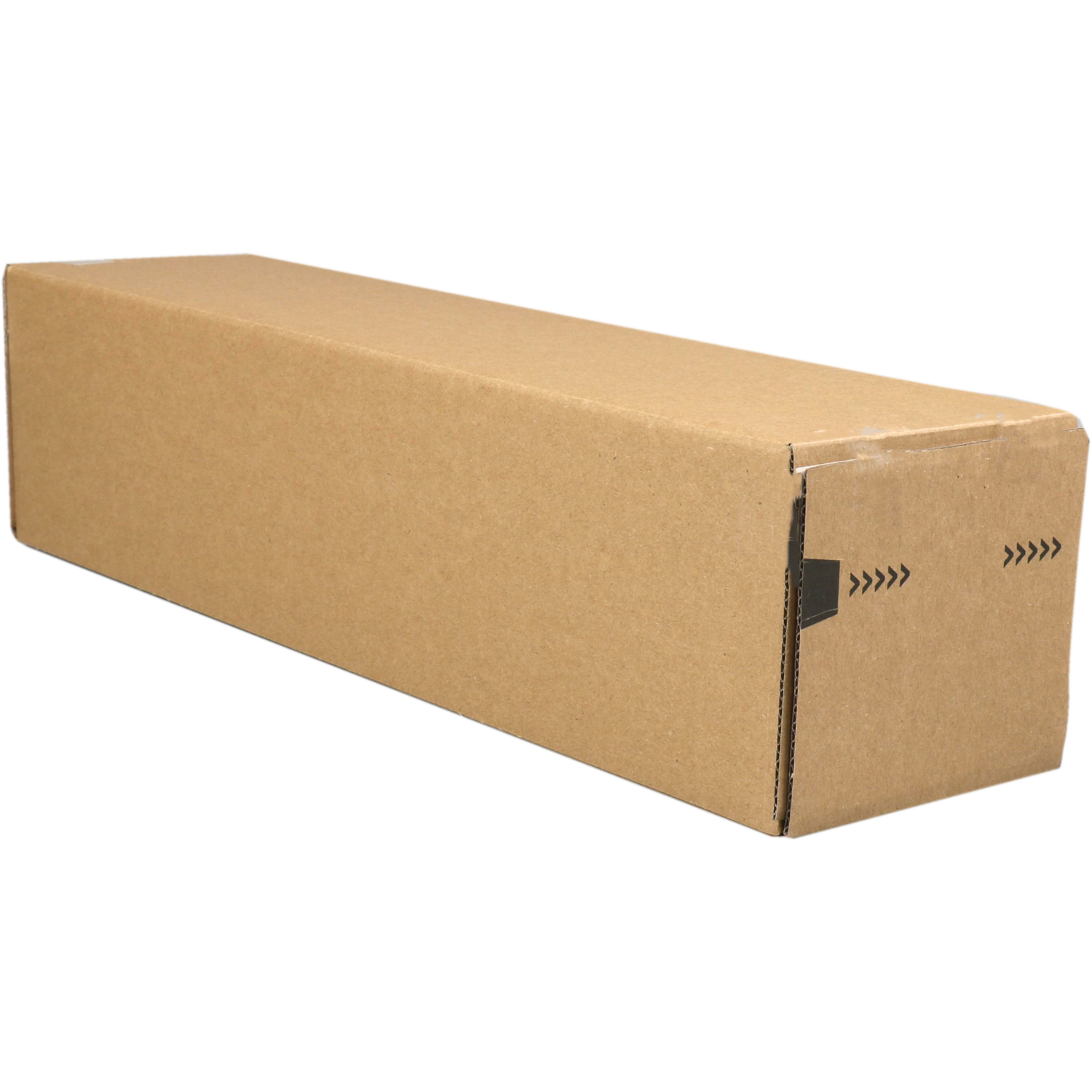 Tube, Corrugated cardboard, square, 105x105x435mm, brown  1