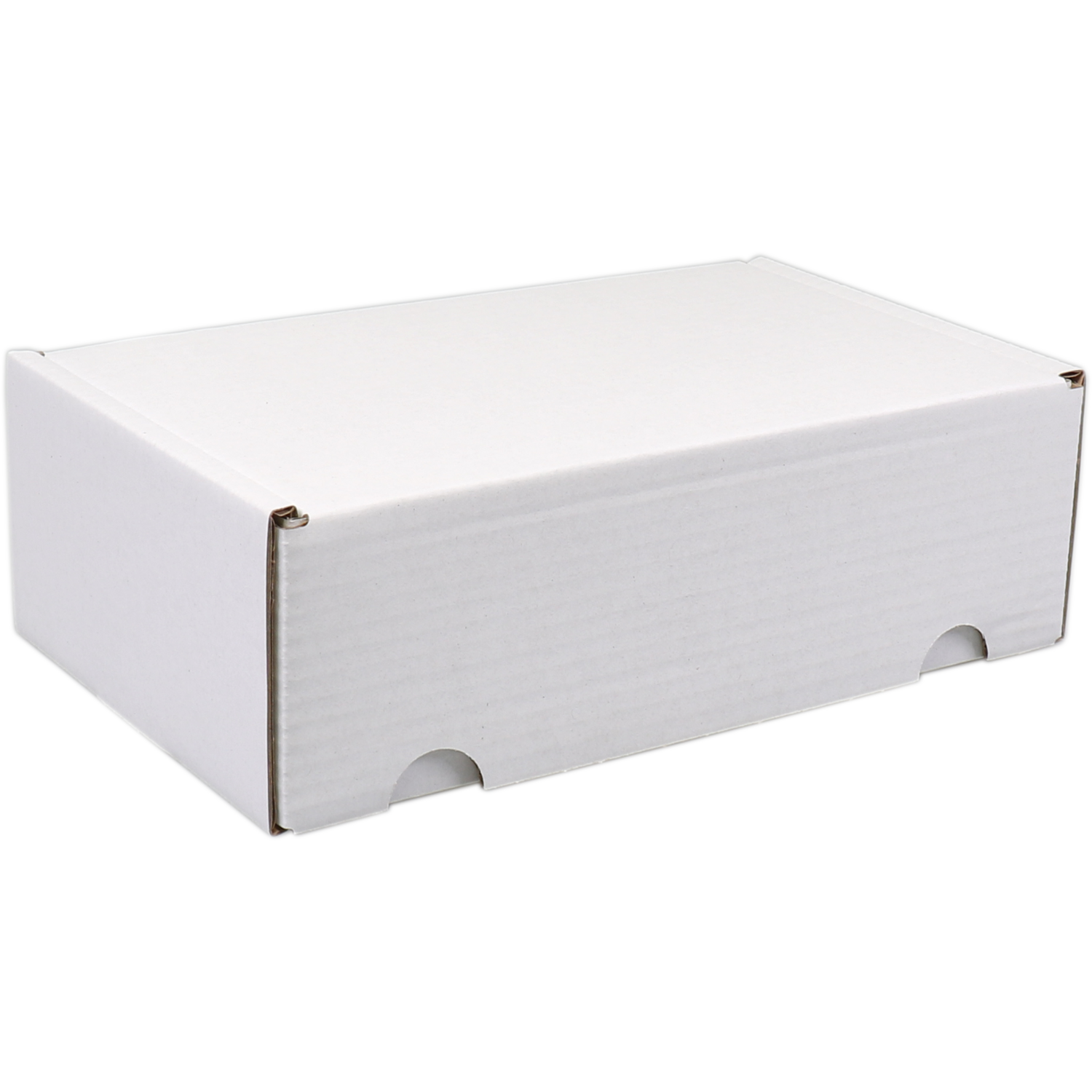 SendProof® Mailing box, corrugated cardboard, 140x260x70mm, die-cut, white 1