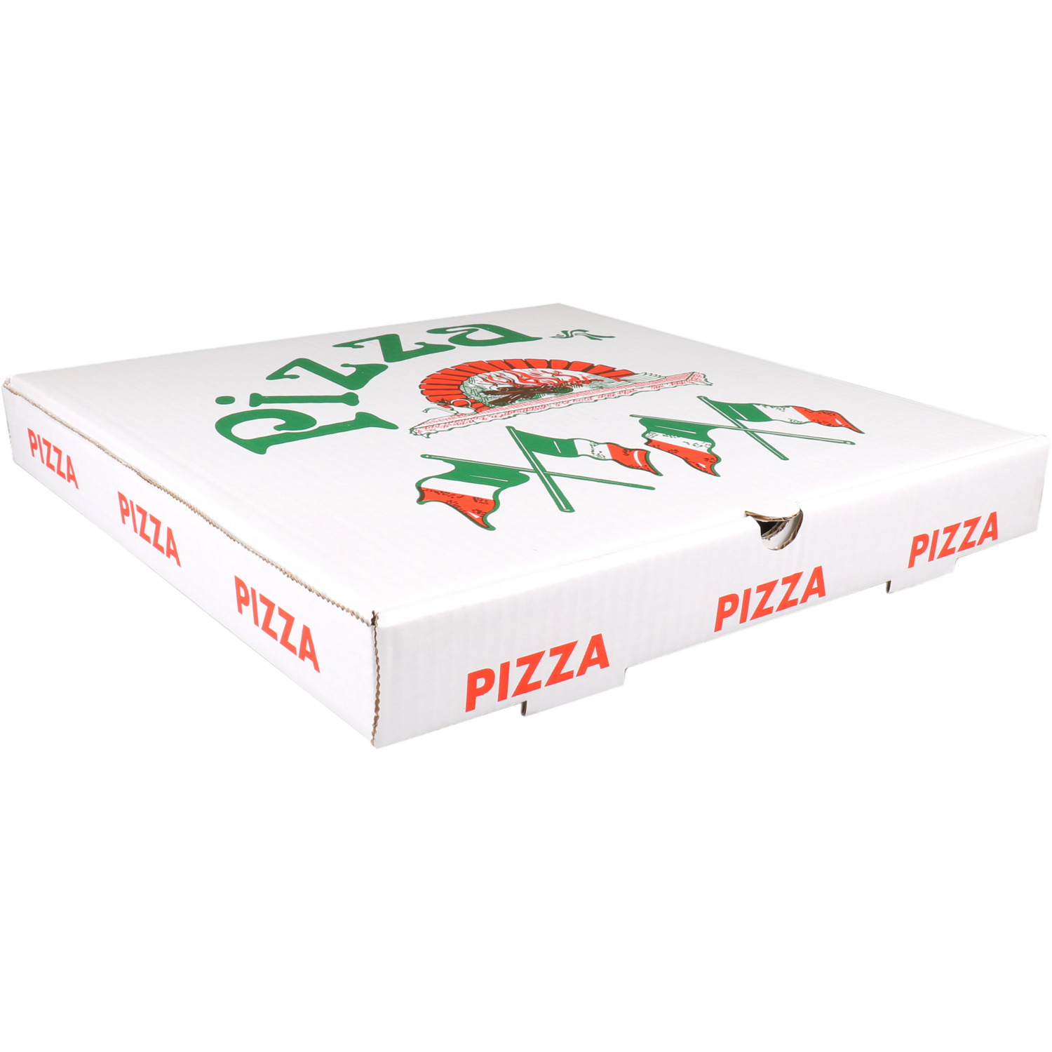  Pizzaschachtel, wellpappe, 36x36x4.5cm, americano, weiß 1