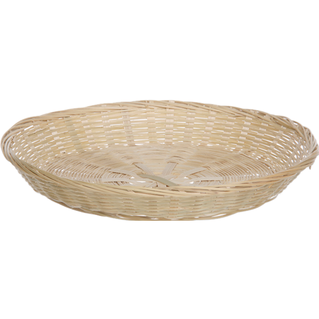 Basket, Bamboo, Ø30cm, 5cm, round, natural 1