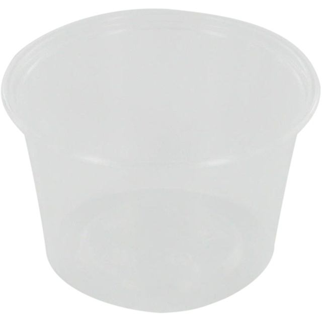 Bak, PP, 100ml, Ø72mm, kunststof cup, 44mm, transparant 1