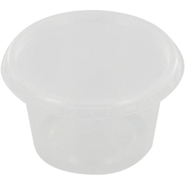 Bak, PP, 50ml, Ø72mm, kunststof cup, 24mm, transparant 1