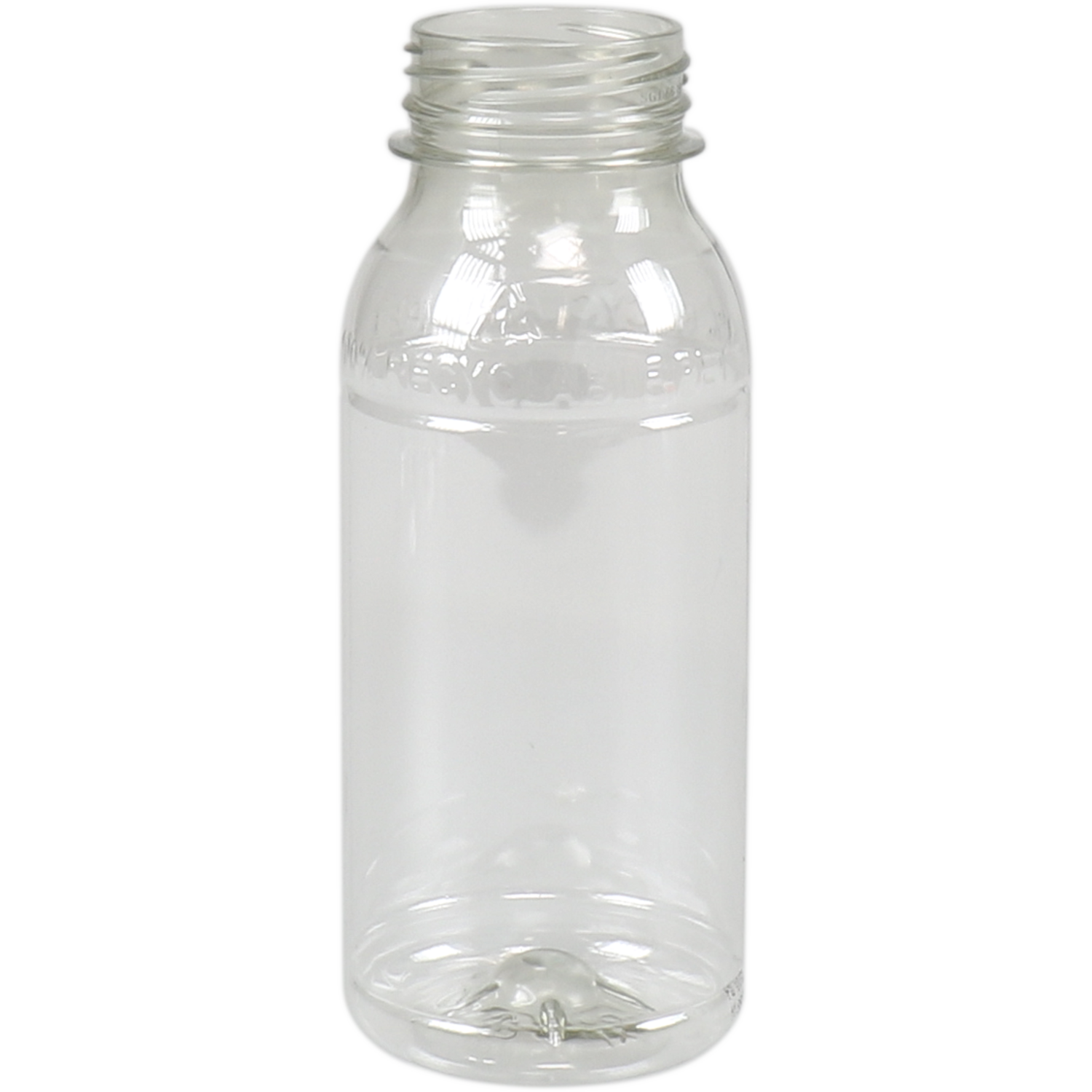 Bottle, pET bottle, Recycled PET, zonder dop, 250ml, transparent 1