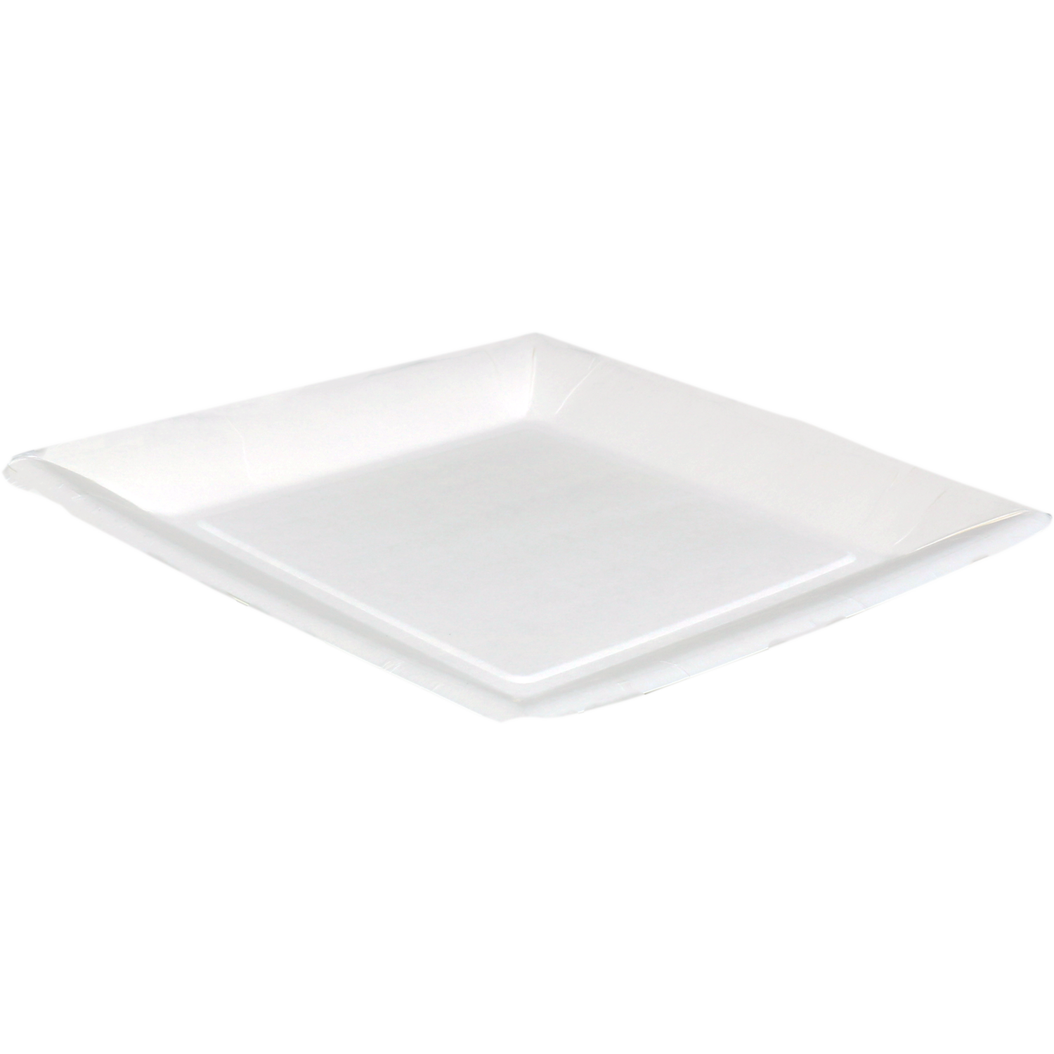 Biodore Assiette, carré, non compartimentée, carton, 23x23cm, blanc 1