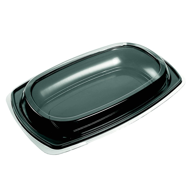 Depa® Bowl, catering platter, pET, rectangular, 300x190x40mm, black 1