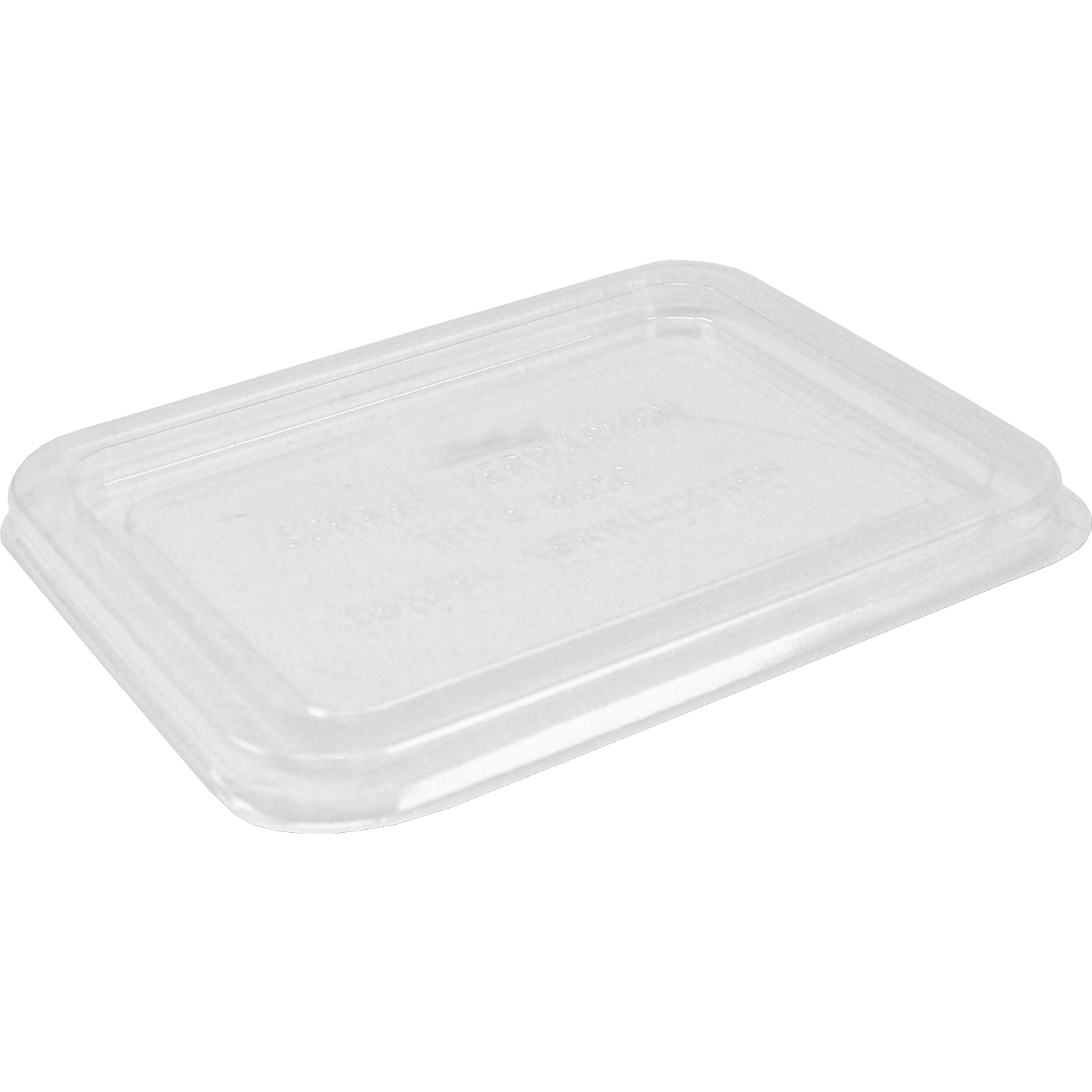 Couvercle, boîte repas, PET recyclé, rectangulaire, 171x127x transparent 1