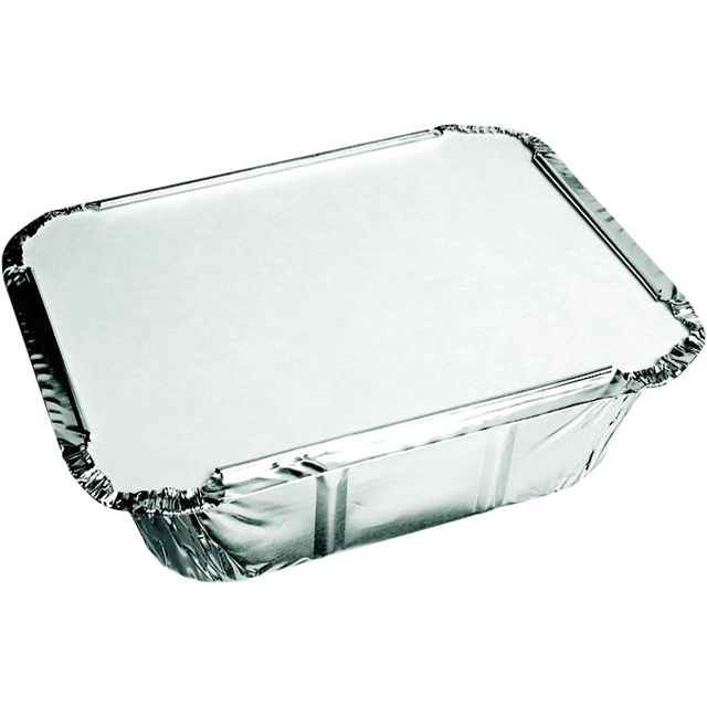 Barquette aluminium avec couvercle pour traiteurs ou restaurants