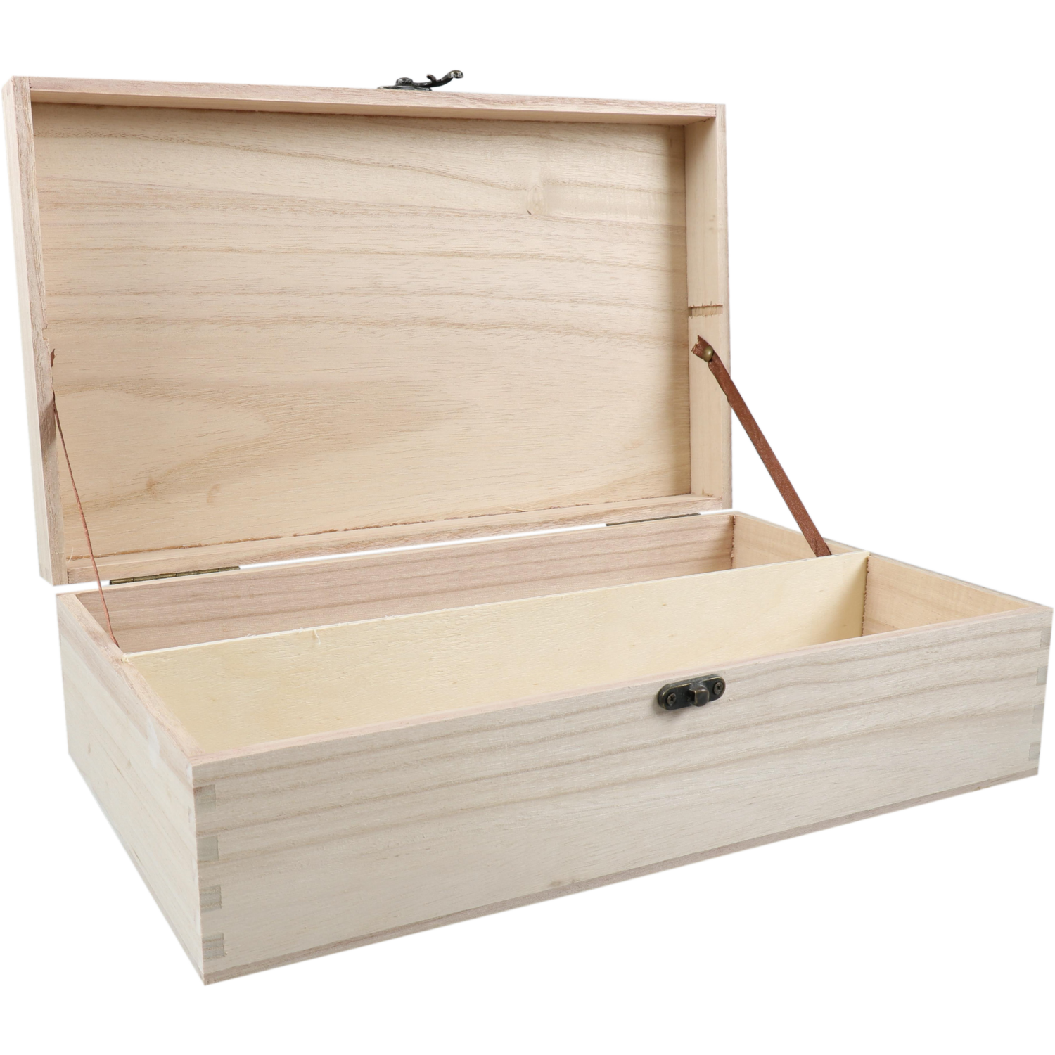 Wine box, wood , 2 bottles , with lid, 340x195x95mm,  1