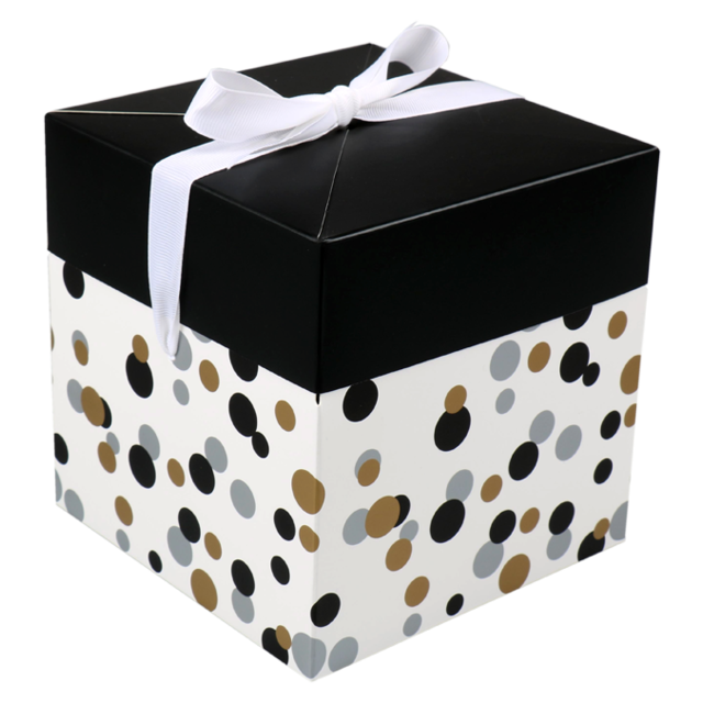 Box, Confetti, pop-up, 15x15x15cm,  1