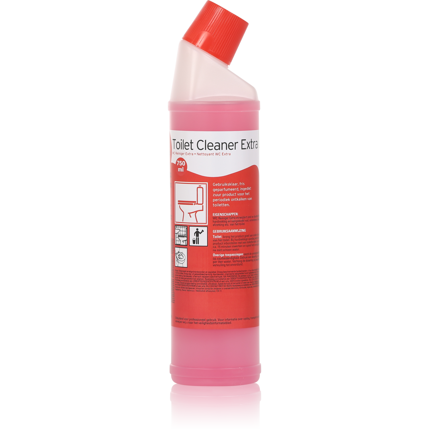 WC limescale remover, Ready to use750ml, 1 fris geparfumeerd, pink 1