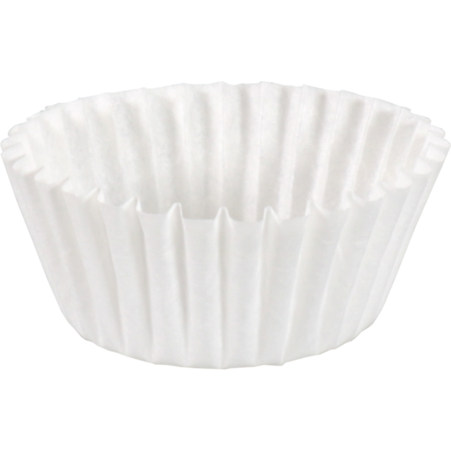 Cupcake case , paper + clay coating , round, Ø88mm, white 1