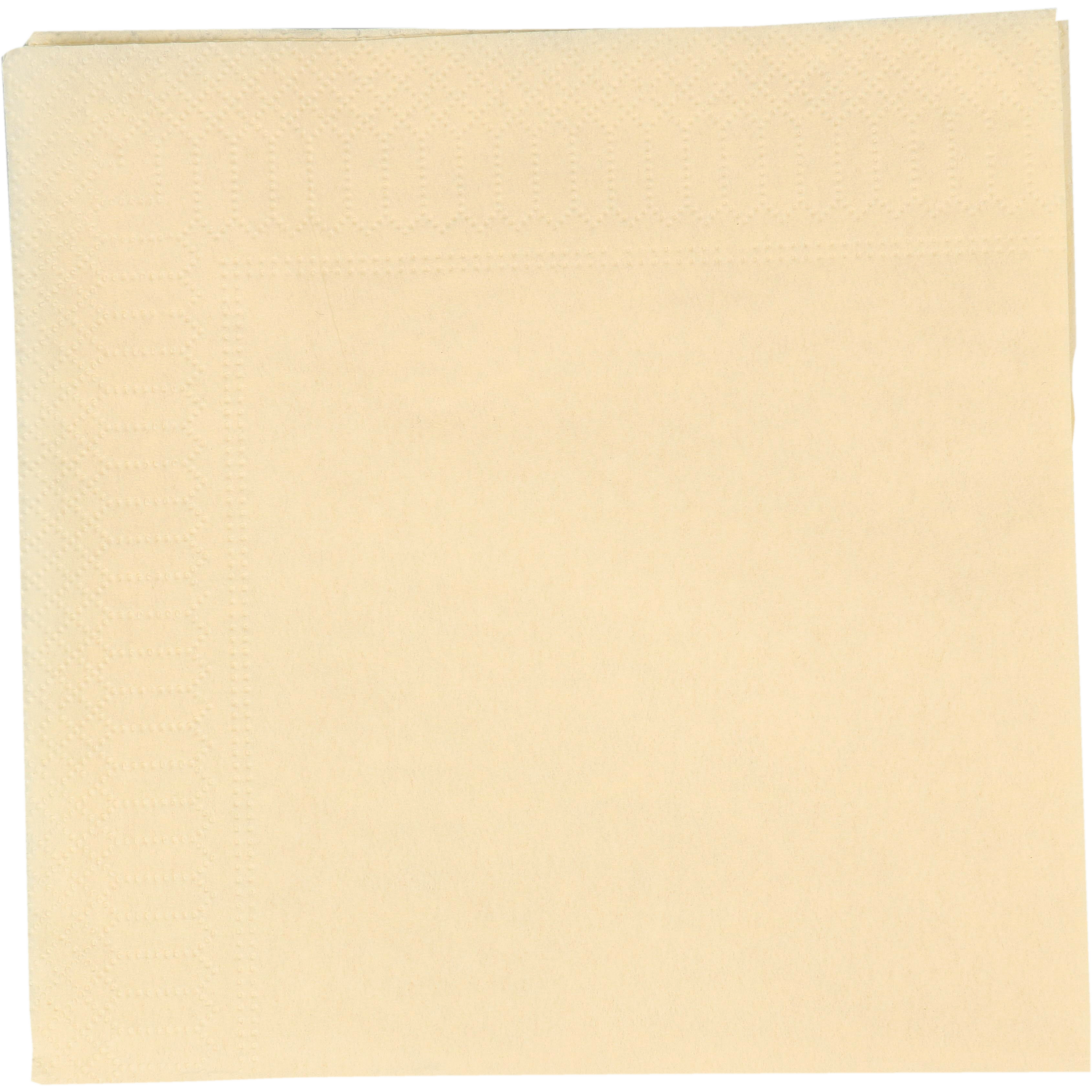 Serviette, papier, 2 couches , 33x33cm, crème 1