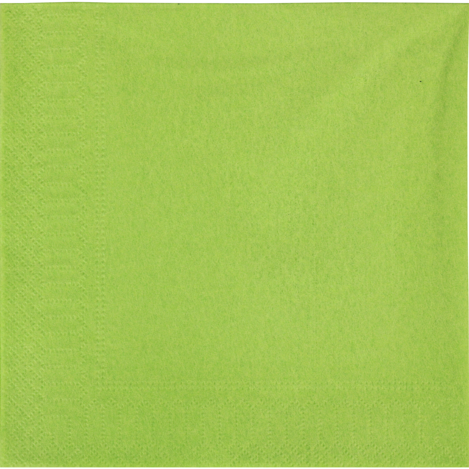 Napkin, paper, 2-ply, 33x33cm, lime/Limonengrün 1
