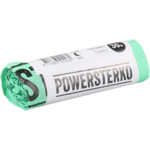 PowerSterko Refuse sack, Bioplastic (starch blend), 30l, 50x60cm, 15my, green