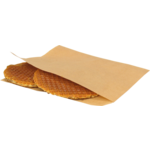 Bag, Snack envelope , Paper, 15x15cm, brown 