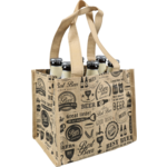 Bag, Best Beer, PP, deluxe carrier bag, reusable, 21xSide fold 14x18cm, beer, brown 