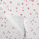 Tissue paper, 70x50cm, 20gr/m², Hearts, paper, rose/Blanc