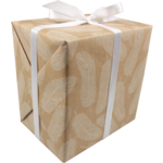 Gift-wrapping paper, 50cm, 200m, 60gr/m², Naturals veren, naturel/wit
