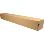Tube, Corrugated cardboard, square, 105x105x860mm, brown 
