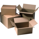  American folding box, corrugated cardboard, 200x140x60mm, single corrugation, brown 
