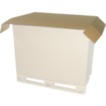 Lid, pallet box, Corrugated cardboard, 1196x796x200mm, brown 