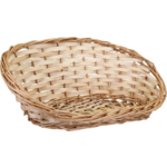 Basket, Wicker, 24x39x14cm, oval, natural