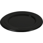 Depa® Plate, Wave, reusable, round, 1 compartment, pP, Ø18.5cm, black