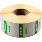 Etikett, Daglabel vr, papier, beschreibbar, 25x25mm, grün