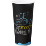 Depa®, Gobelet milkshake, ICE is (N)ICE, Carton + PE, 500ml, zwart/blauw