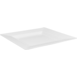 Depa® Plate, reusable, square, 1 compartment, pS, 20.3x20.3cm, white