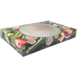  Catering box, Green Dish, cardboard + PP, 557x376x80mm, 
