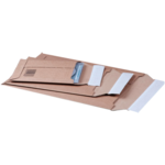 SendProof® Envelope, mailing envelope, 272x187mm, A5, strip, corrugated cardboard, brown 
